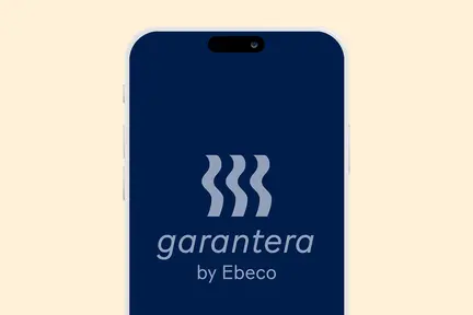 Garantera app med logo